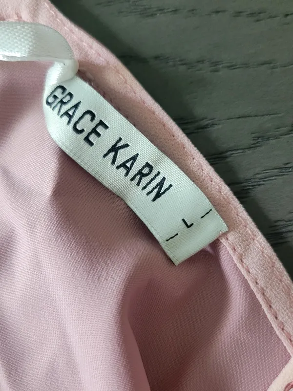 Grace Karin Nwt Pink Sequin Cami Top - Image 3