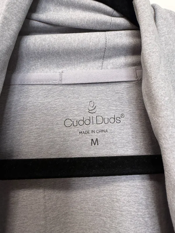 Cuddl Duds Flexwear Long Sleeve Wrap Light‎ Heather Gray Size Medium - Image 2