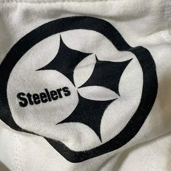DKNY Sport Pullover Hoodie Pittsburg Steelers Maddie Crop White Size Large - Image 6
