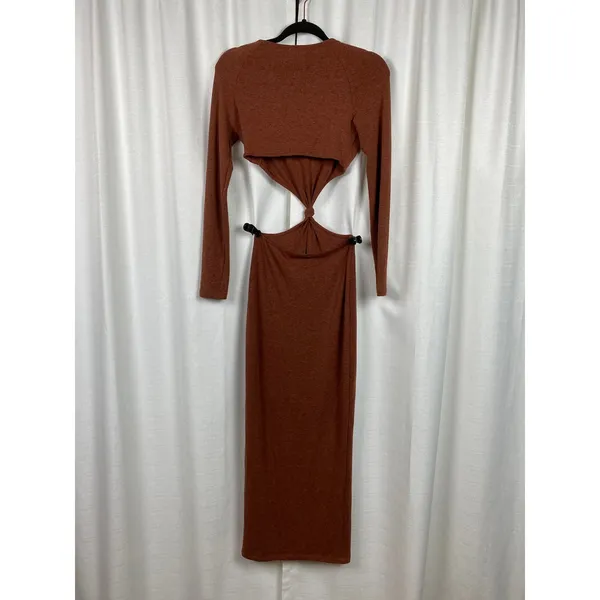 Princess Polly Brown Luca Long Sleeve Maxi Dress Sz.US6 NWT - Image 10