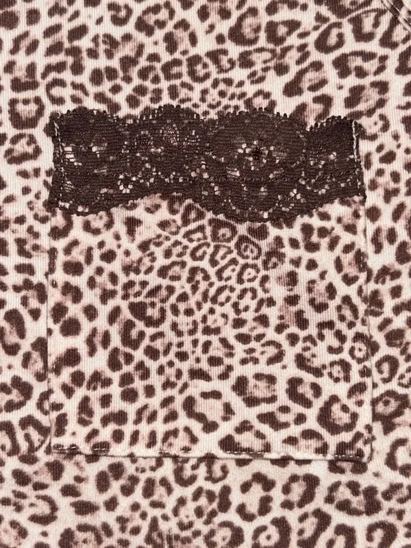 Marilyn Monroe Animal Print Tank Top with Lace Detail size Large - Image 4