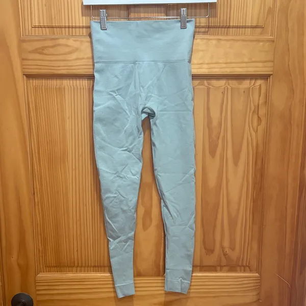 SET Active Size XS Light Blue High-Rise Activewear Leggings - Image 2