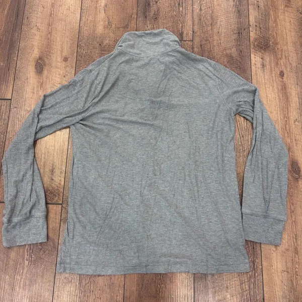 Skims Heather Gray Ribbed Modal Blend Long Sleeve Soft Lounge Sleep Top Size S - Image 7