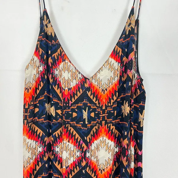 ZARA Boho Sleeveless Maxi Side Slits Dress Size S - Image 4