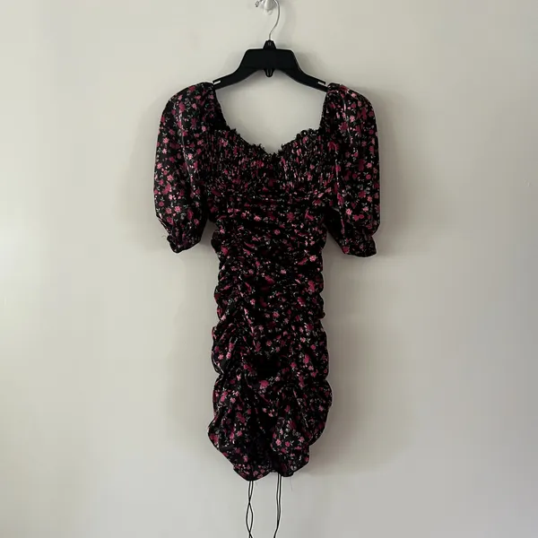 For Love and Lemons Melrose Floral Ruched Lace Mini Dress Size XS - Image 2