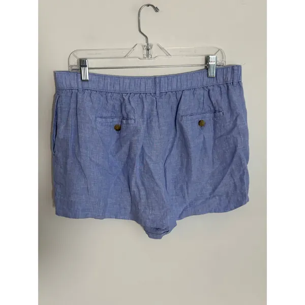 J.‎ Crew Linen Chambray Shorts size large - Image 4