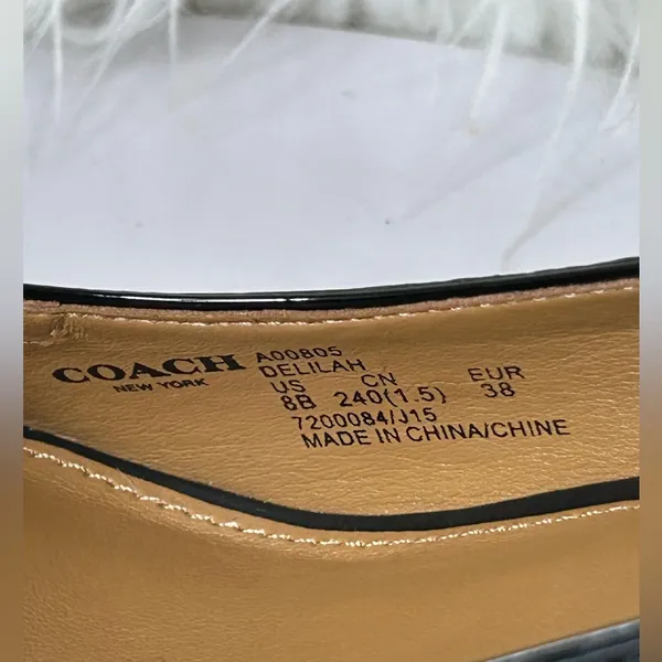 Coach Delilah Peep Toe Heel Size 8B. - Image 8