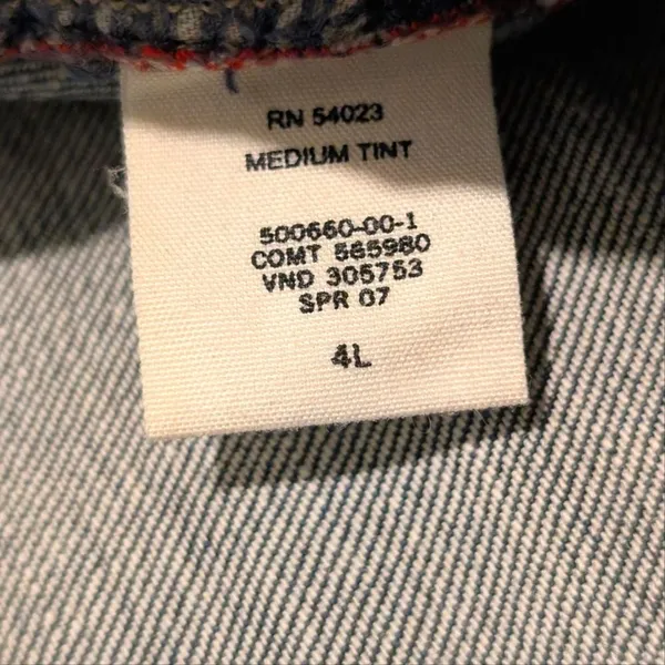 Gap 1969 Bootcut Jeans Womens 4 Long Tall Dark Faded Wash Denim Stretch‎ Classic - Image 3