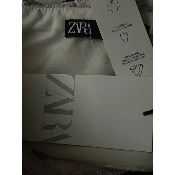 New Zara‎ Tweed Strapless Cropped Top - Image 7