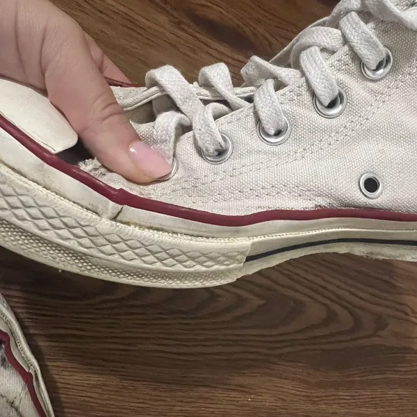 FLAWED Converse Chuck Taylor Parchment High Top Sneakers Size 6 US - Image 6