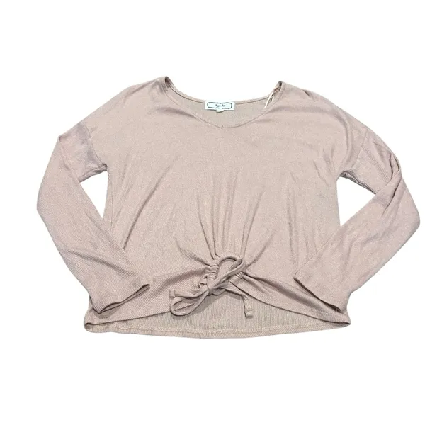 HIPPIE ROSE lightweight pink sweater - Image 2