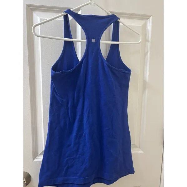 Lululemon Womens Navy Athletic Racerback Tank ABOUT XS - Image 5
