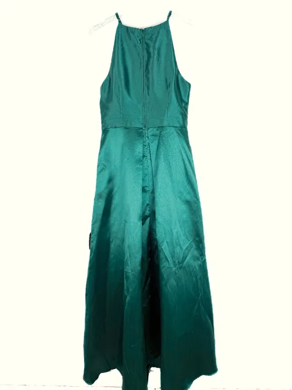 NWT Lulus Broadway Show Emerald Green High-Low Gown Dress Size Large L NEW - Image 11