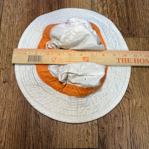 VTG Bucs Hess‎ Embroidered Bucket Hat Creamsicle Orange NFL Tampa Bay Buccaneers - Image 9