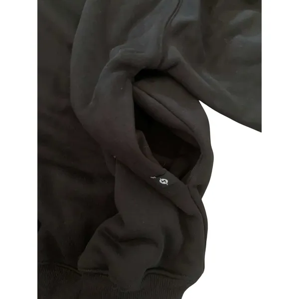 POPFLEX Cloud Crewneck Sweatshirt S/M Black Hidden Pockets Athleisure Cozy - Image 5