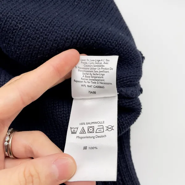 Eddie Bauer Hooded Sweater‎ Women Small Cotton Cable Knit Minimal Preppy Granola - Image 9