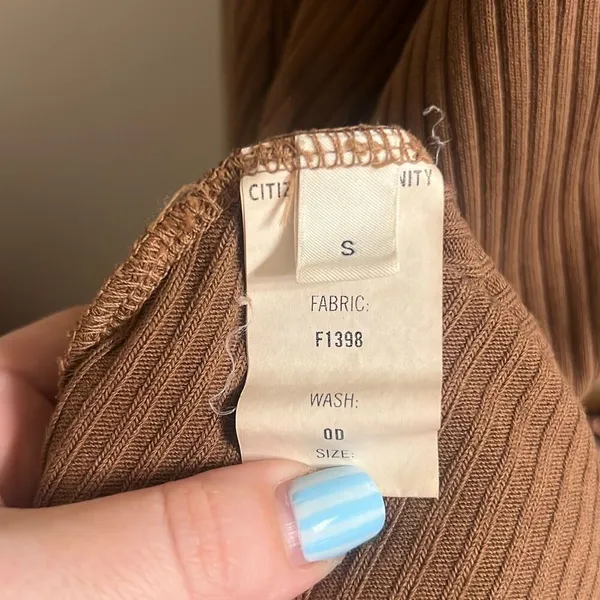 ✨Citizens of Humanity Brown Nicola Midi Light Brown Sz Small Dress✨ - Image 10