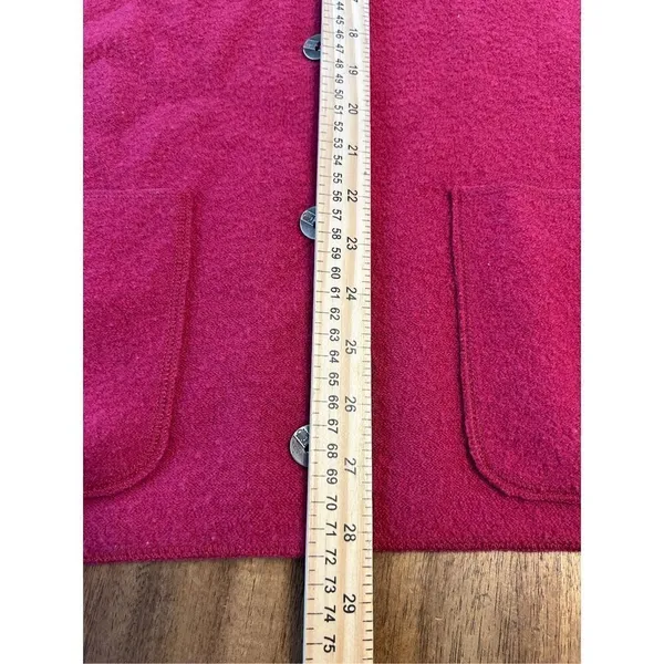 Chico's Design Red buttoned knit pockets long sleeve wool sweater Size 0 (small) - Image 7
