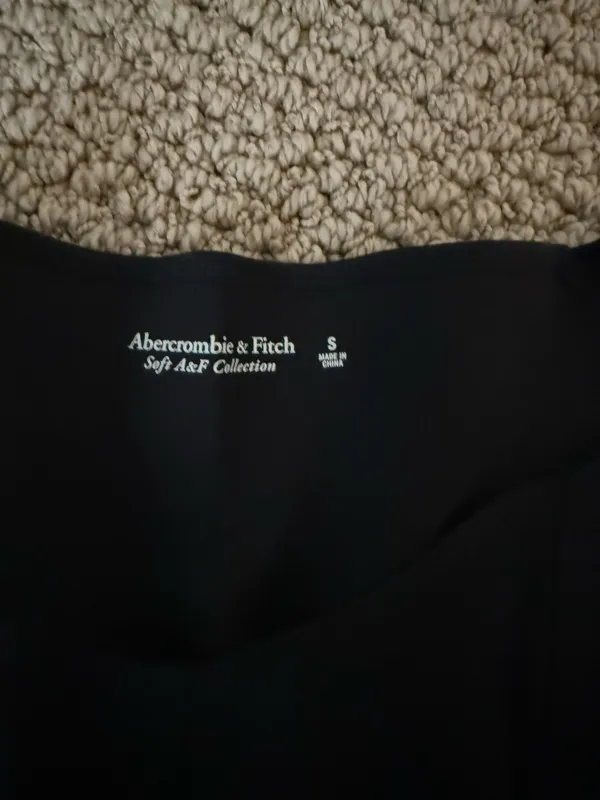Abercrombie Bodysuit Off-the-Shoulder Black - Image 2