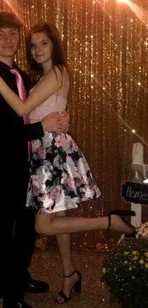 floral homecoming dress - Image 2