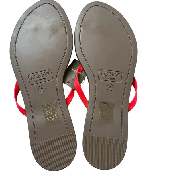 J. Crew leather Thong Sandals Neon pink Sz 6 FINAL PRICE - Image 8