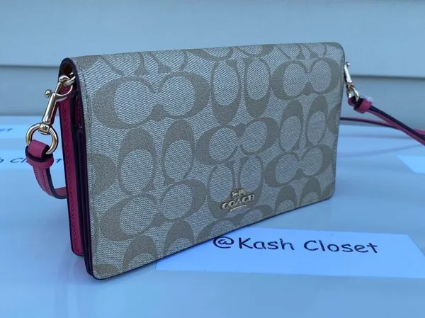 Coach Signature Anna Foldover Clutch Bag - Image 2