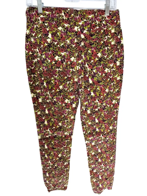 Free People High Waisted Sunchaser Floral Corduroy Pant Size 28 - Image 8