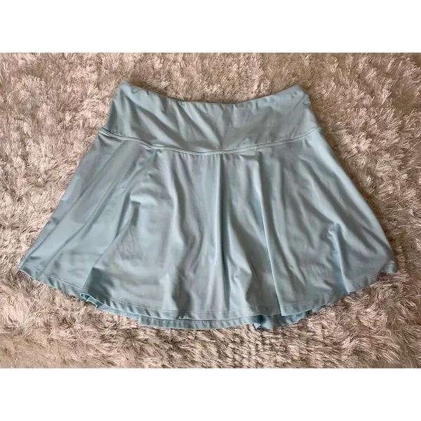Light Aqua Tennis Skirt Skort Golf Athleisure Sz Large - Image 3