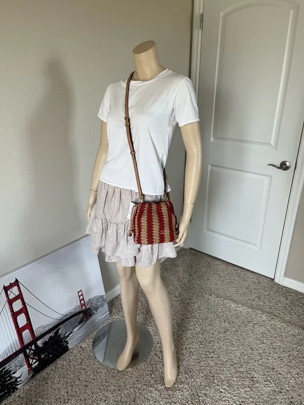 Coach Faye Mini Drawstring Bag With Stripes  - Image 8