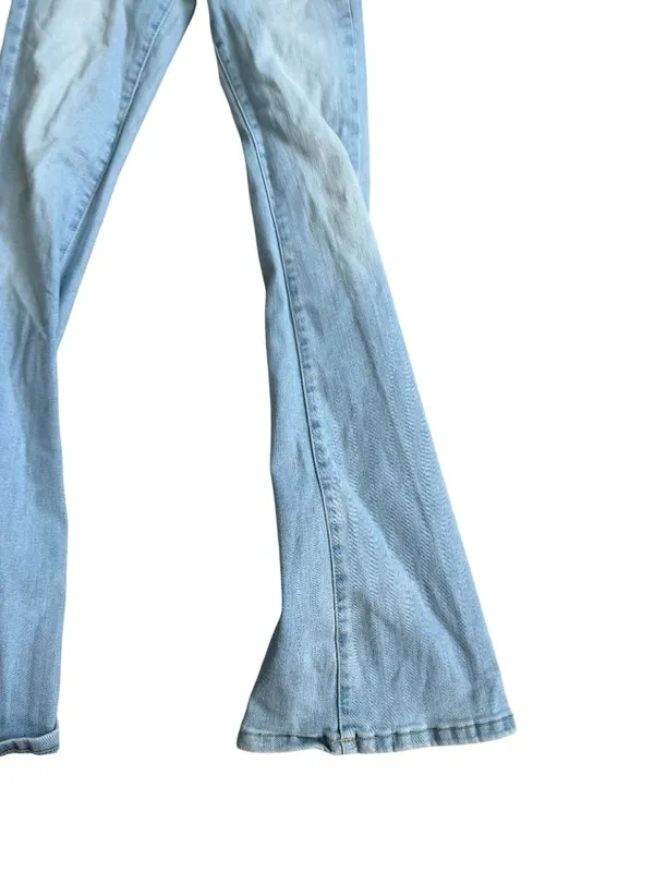 FREE PEOPLE Light Wash High Waist Flare Jeans Size 27 - Image 5