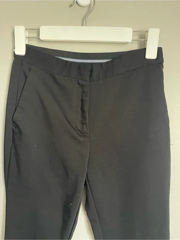 ZARA Black Straight Leg Dress Pants Sz XS - Image 2