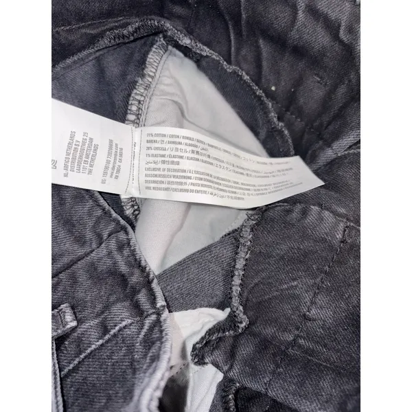 Abercrombie & Fitch A&F Mom Jean Women's 26/2 Black Paperbag High‎ Rise Belt - Image 5