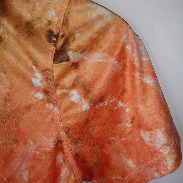 Reel Legends Aquaflauge S Fishing Orange Rash Guard Top - Image 7