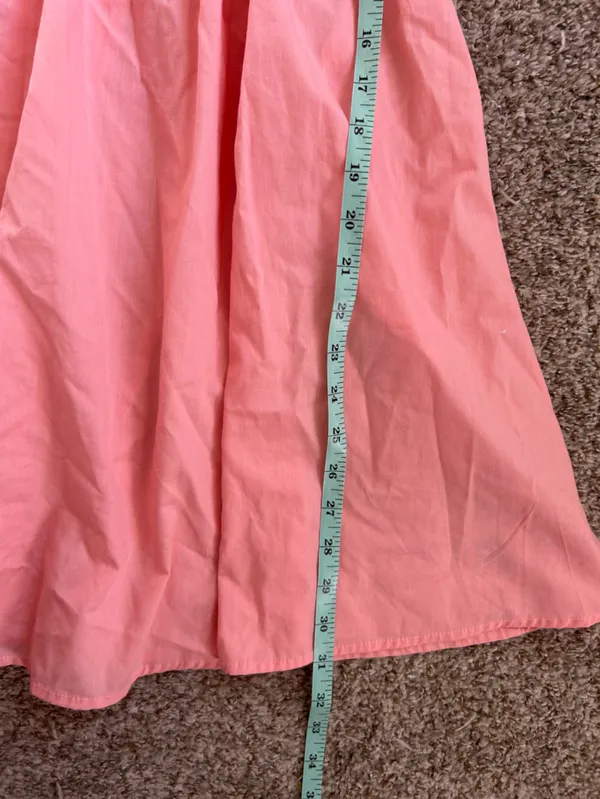 Abercrombie & Fitch Puff-Sleeve Square Neck Mini Dress in Blush Pink Preppy - Image 9