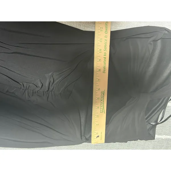 Womens‎ Black One Shoulder Evening Gown Maxi Dress Cutout Back Small - Image 7