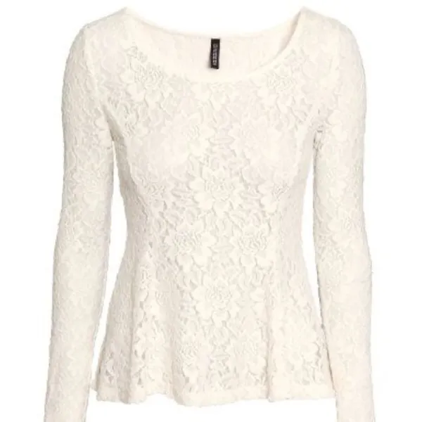 ✨ H&M, Divided White Peplum Top✨ - Image 2