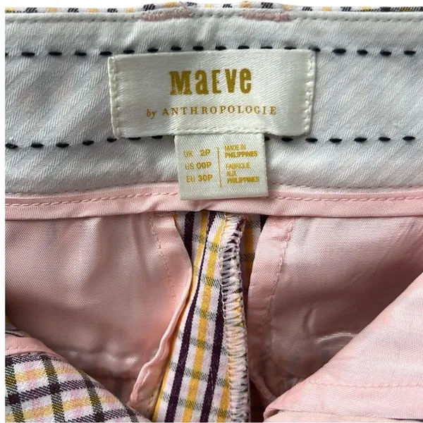 Maeve by Anthropologie Women’s Petite Plaid Dress Pant Size 2P - Image 4