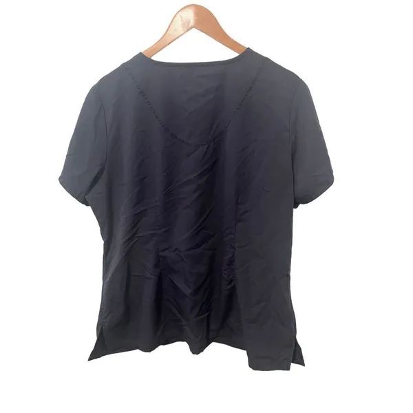 Grey’s Anatomy Dark Navy Blue Short Sleeve Active‎ Scrub Top - Image 2