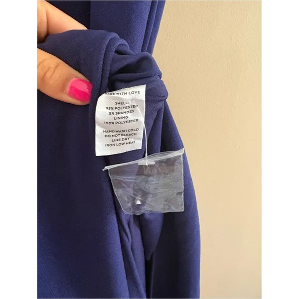 Lulus Prominent Charm Navy Halter Bodycon Tulip Midi Dress Size XL Cocktail - Image 11