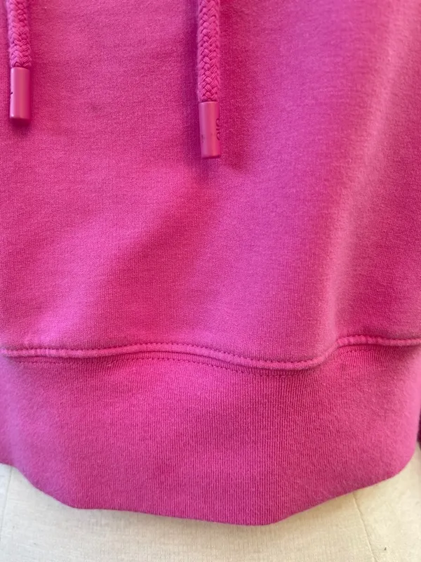 ALO Yoga cropped double take hoodie pink loungewear spring outdoor raglan sleeve - Image 8