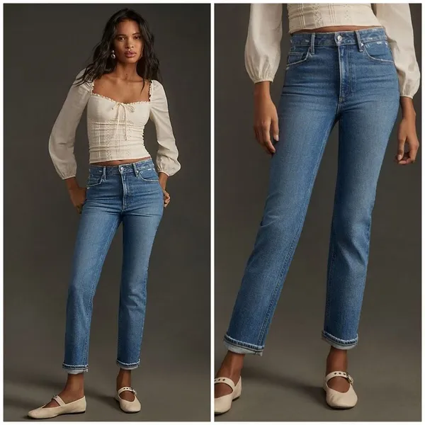 PAIGE Brigitte High Rise Relaxed Jean Size 25 - Image 2