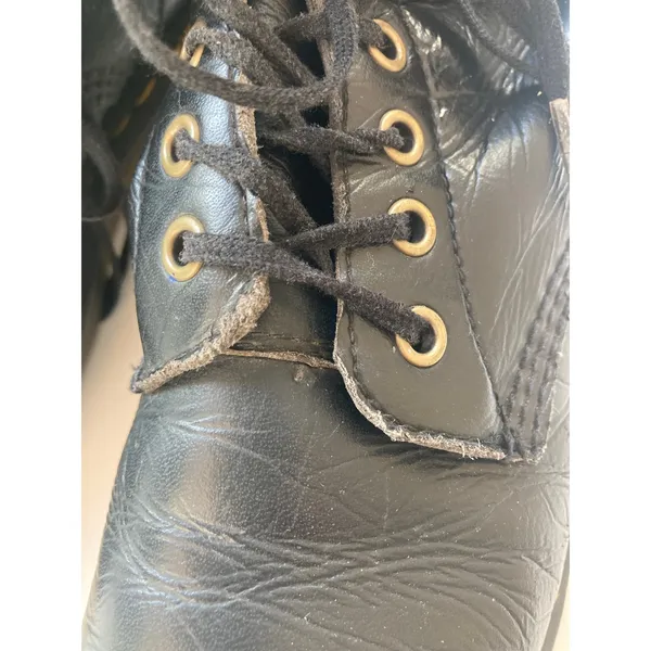 Dr. Martens Docs Vegan Faux Leather 1460 Felix Lace Up Punk Combat Boots 7 - Image 11