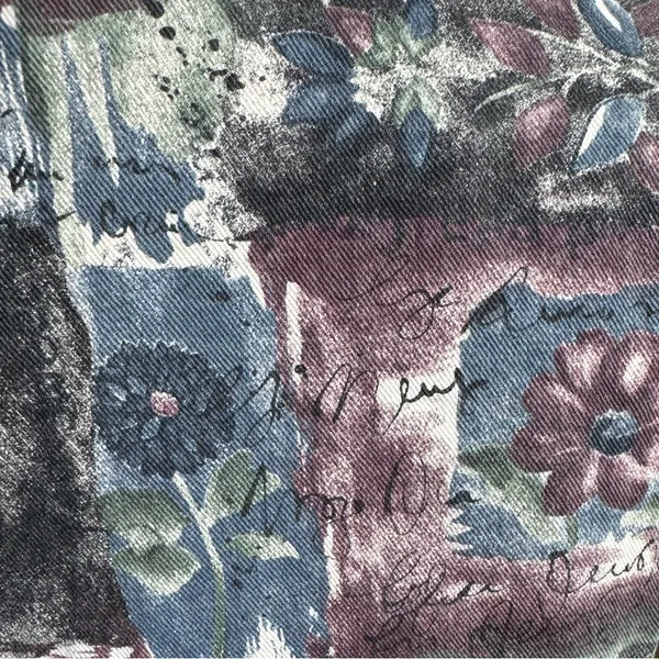 Vintage Painterly Floral Vest USA Made festival summer‎ spring - Image 6