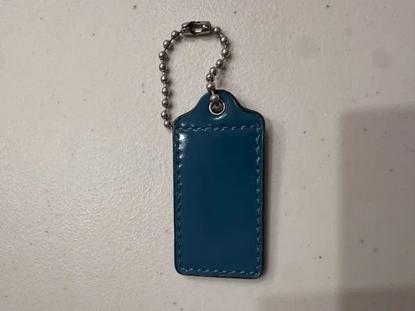 Coach Teal Blue Hang Tag - Image 3