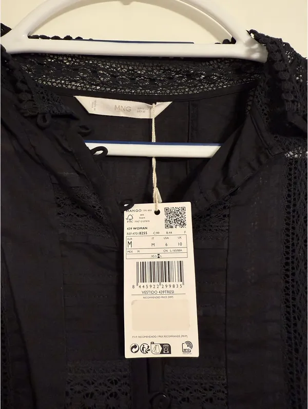 Mango Black Mini Dress - Image 5