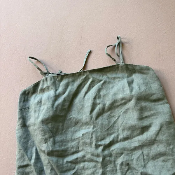 Quince Linen Spaghetti Strap Mini Dress - Image 6