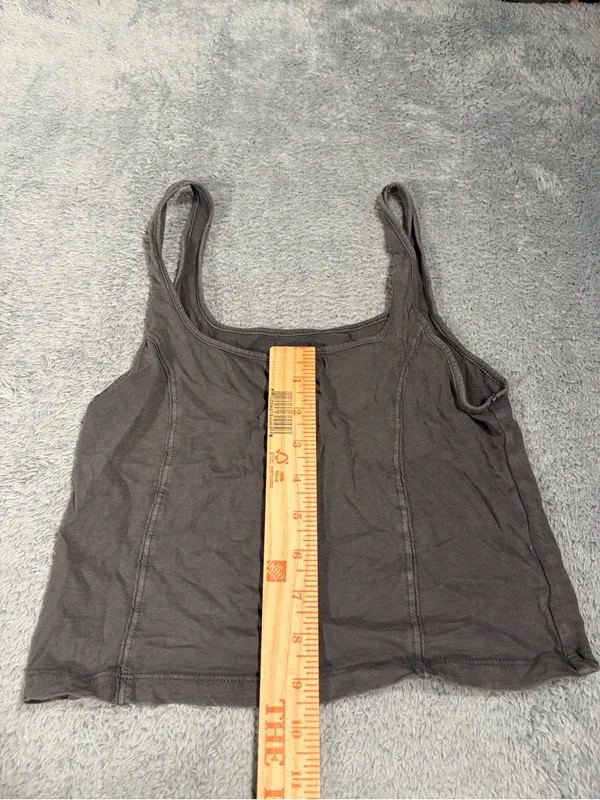 Aerie Gray cropped Tank Top medium - Image 7