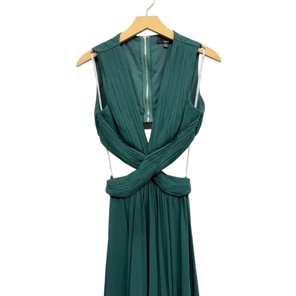 Lulus Vivid Imagination Emerald Green Cutout Maxi Dress size XL NWT - Image 5