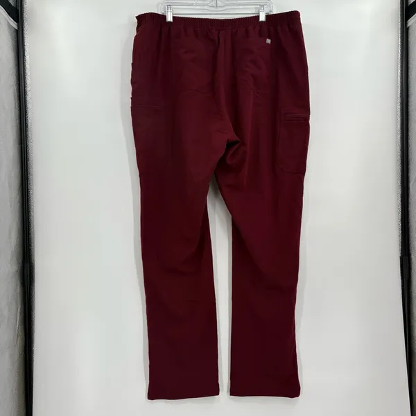 Figs yola skinny scrub pants maroon‎ xxl tall - Image 2