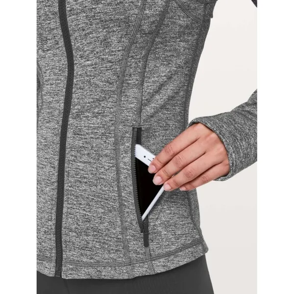 Lululemon Black Heathered Define Jacket Full Zip‎ Size 2 - Image 3